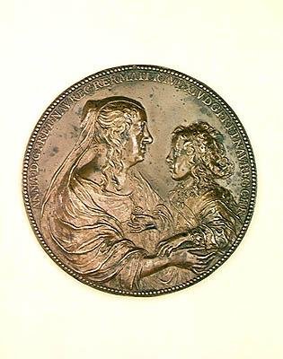 Médaille de fondation de Val-de-Grâce. Verso représentant Anne d