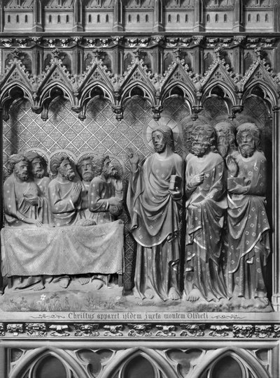 Cathédrale, intérieur, jubé, Jésus-Christ apparaissant au mont des Oliviers, vers 1340-51 - Jean and Jean Le Boutellier Ravy