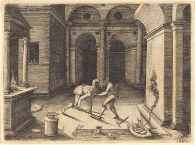 Deux apprentis se battant - Jean de Gourmont I