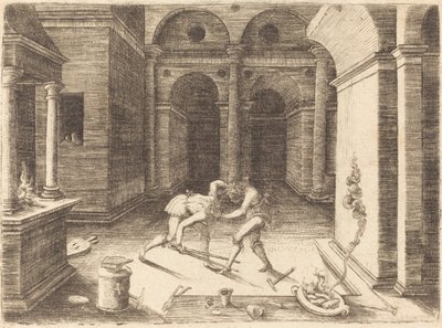 Deux apprentis se battant - Jean de Gourmont I