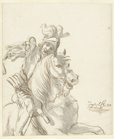 Soldat romain à cheval - Jean de la Chambre
