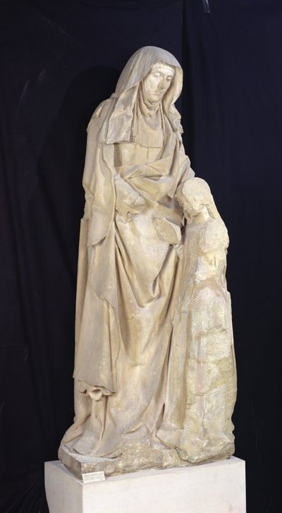 Sainte Anne éduquant la Vierge, du Château des Ducs de Bourbon, Chantelle, vers 1500-03 - Jean fl.c.1465 c.1516 Guilhomet