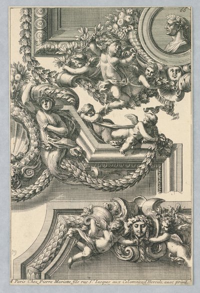 Design pour cadres peints, de "Bordures de Tableau" - Jean le Pautre