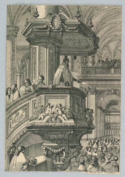 Conception pour une chaire - Jean le Pautre