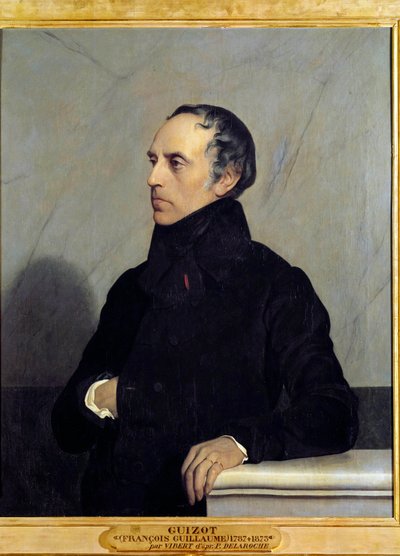 Portrait de François Pierre Guillaume Guizot (1787-1874), ministre et historien - Jean or Jehan Georges Vibert