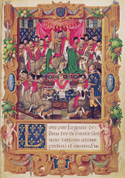 Henri II préside une réunion de chapitre de l