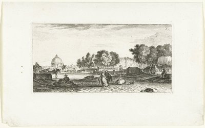 Vue du Dôme des Invalides à Paris (Vues de Paris, Gezichten op Parijs) - Jeanne Françoise Ozanne