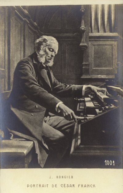 Cesar Franck, compositeur, pianiste, organiste et professeur de musique belge né, qui a travaillé à Paris pendant sa vie adulte (1822-1890) - Jeanne Rongier