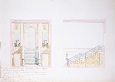 Conception pour le Painted Hall, Chatsworth - Jeffry Wyatville