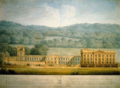 La façade ouest de Chatsworth House - Jeffry Wyatville
