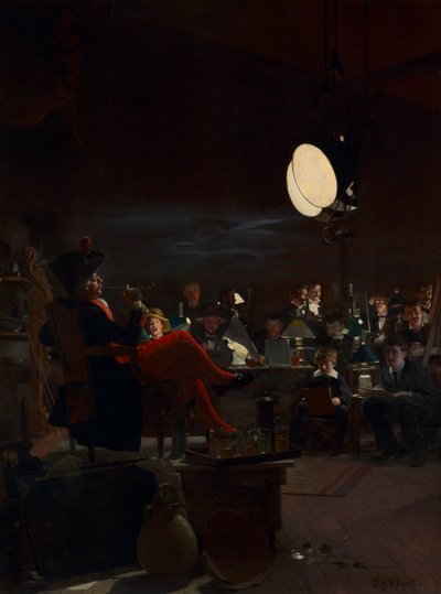 Une Classe de Nuit - Jehan Georges Vibert
