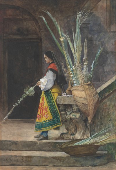 Dimanche des Rameaux en Espagne - Jehan Georges Vibert