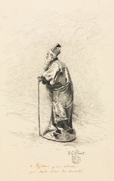 Étude pour le magicien dans Conte de Fée Histoire d