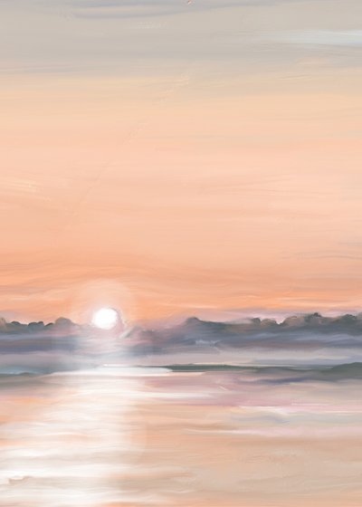 Reflet serein au coucher du soleil - Jenna Alheit