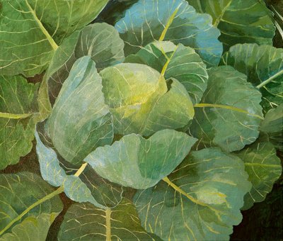 Chou (bleu), 2014 (acrylique sur toile) - Jennifer Abbott