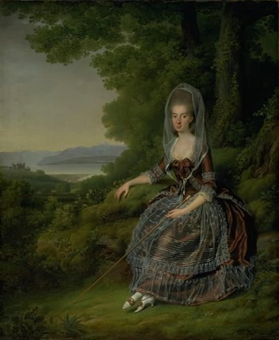 Baronne Matilda Guiguer de Prangins dans son parc au lac de Genève - Jens Juel