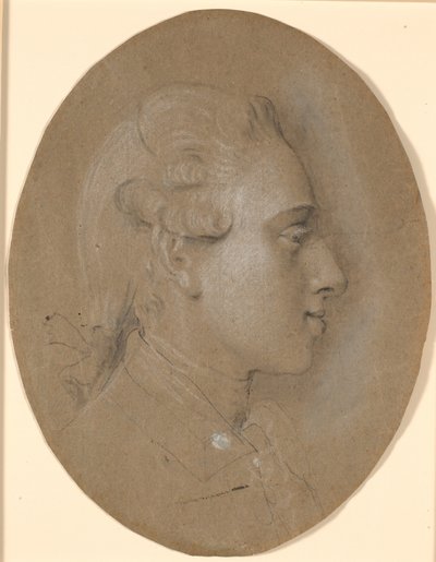 Frédéric VI jeune prince héritier. De profil vers la droite - Jens Juel