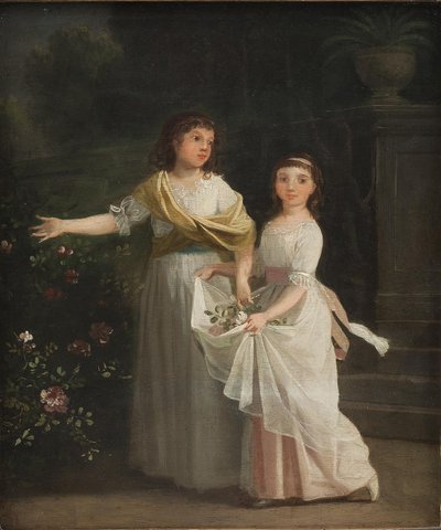Les filles du consul général Johan Christian Pingel dans un jardin - Jens Juel