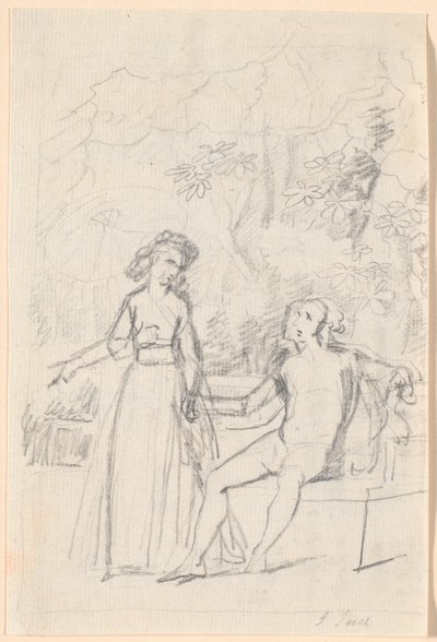 Esquisse de composition pour le portrait de famille Rabenske - Jens Juel