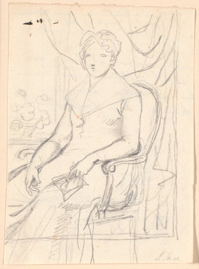 Esquisse de composition pour le portrait de la comtesse Anna Joachima Danneskiold-Laurvig, née Ahlefeldt, à l