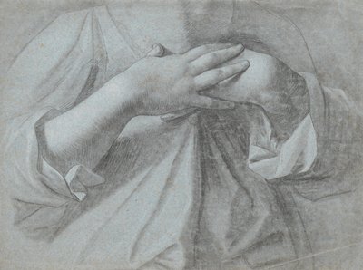 Étude de deux mains croisées sur la poitrine - Jens Juel