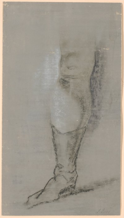 Étude pour le portrait de famille Ryberg ; la jambe droite de Johan Christian Ryberg - Jens Juel