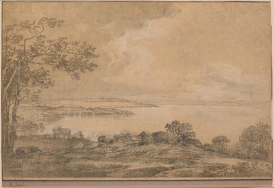 Vue sur le lac Esrum vers Fredensborg, depuis Plejelt - Jens Juel
