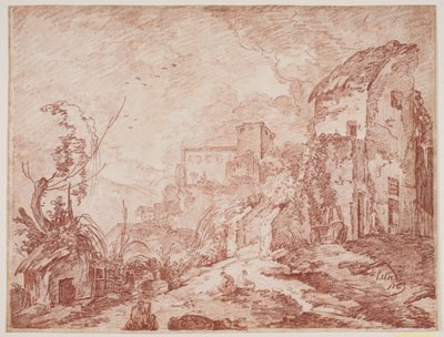 Paysage imaginaire italien - Jens Petersen Lund