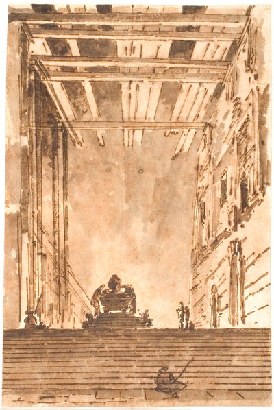 Escalier et catafalque - Jens Petersen Lund