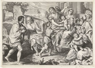 La Sainte Famille en compagnie d