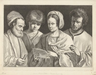 Quatre musiciens (Het concert) - Jeremias Falck