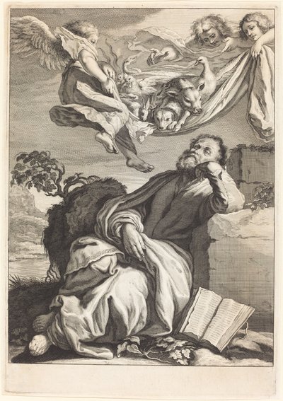 Le rêve de Saint Pierre - Jeremias Falck after Johann Liss