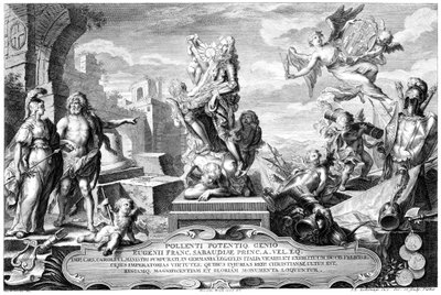 Glorification du prince Eugène - Jeremias Jakob Sedelmayr