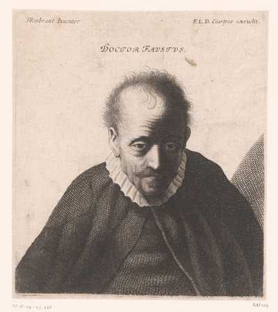 Portrait du docteur Faust - Jerôme David (attributed to)