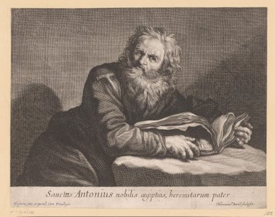 Saint Antoine avec un livre - Jerôme David