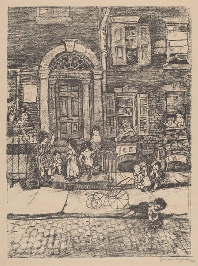 Scène de rue (New York) - Jerome Myers