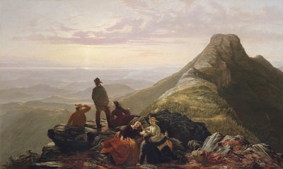 La fête retardée sur Mansfield Mountain, 1858 - Jerome Thompson