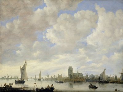 Vue de la Merwede au large de Dordrecht - Jeronymus van Diest (II) (attributed to)