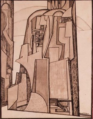 Paysage, vers 1914 - Jessica Desmott
