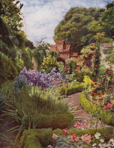 Fulham, portail entre le jardin clos et les terrains - Jessie MacGregor