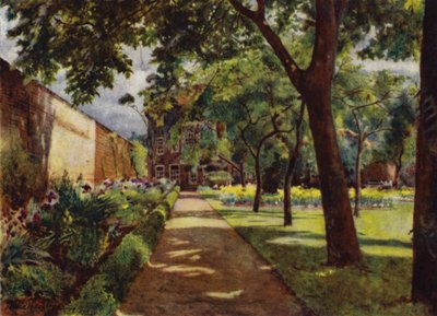 Hogarth House, Vue de la maison et du jardin - Jessie MacGregor