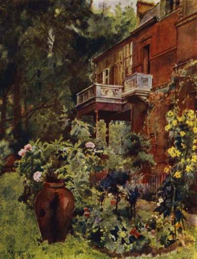 Maison Leighton, le balcon du studio, depuis le jardin - Jessie MacGregor