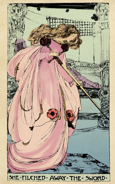 La Fée Morgane vole Excalibur pour que son amant l