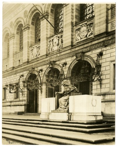 Bibliothèque publique de Boston, Boston, vers 1902-10 - Jessie Tarbox Beals