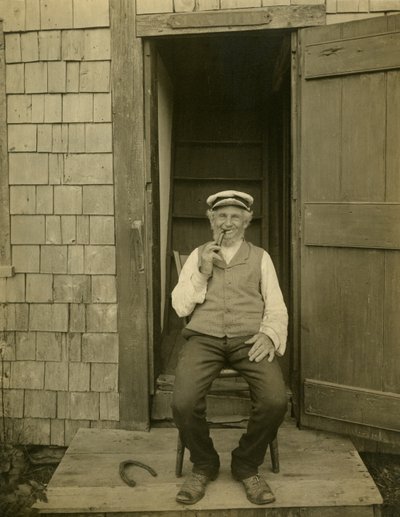 Capt Billy Bowen, capitaine de mer de Nantucket, vers 1905-09 - Jessie Tarbox Beals