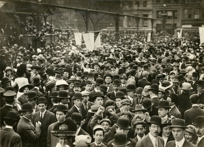 Foule à Union Square lors d