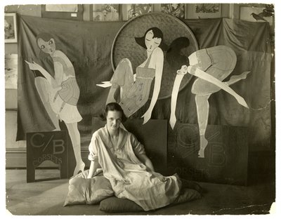 Lin dans son magasin, Greenwich Village, New York, USA, vers 1916-20 - Jessie Tarbox Beals