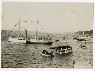 Parade navale, 25 septembre Vue générale vers le tombeau de Grant - Jessie Tarbox Beals