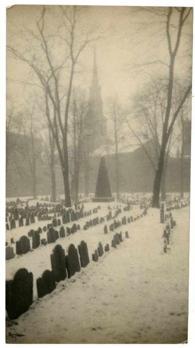 Ancien cimetière Granary, Boston, USA, vers 1902-10 - Jessie Tarbox Beals