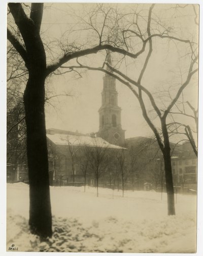 Église de Park Street, Boston, États-Unis, vers 1902-10 - Jessie Tarbox Beals